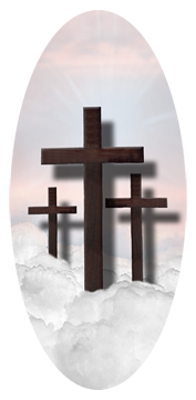 Three Crosses (Clouds) Pink